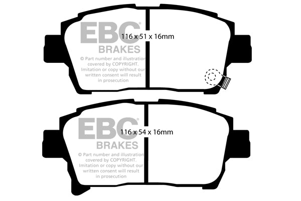 EBC Ultimax Front Brake Pads - DP1459