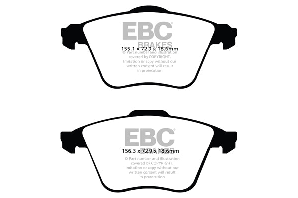 EBC Yellowstuff Front Brake Pads - DP41574R
