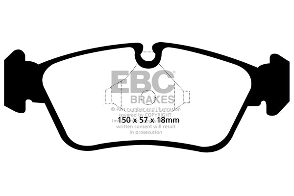 EBC Yellowstuff Front Brake Pads - DP41587R