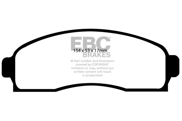 EBC Greenstuff Front Brake Pads - DP61617