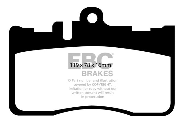 EBC Yellowstuff Front Brake Pads - DP41622R