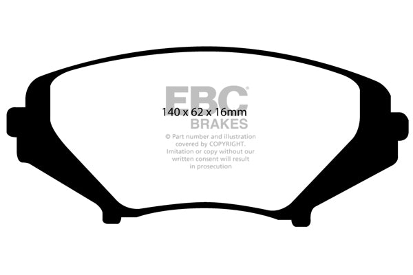 EBC Yellowstuff Front Brake Pads - DP41665R