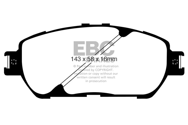 EBC Greenstuff Front Brake Pads - DP21674