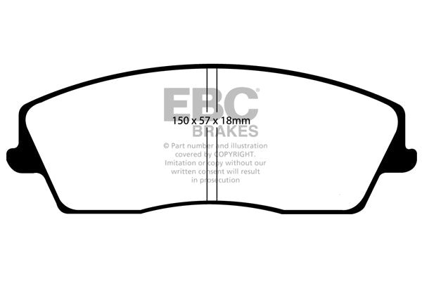 EBC Yellowstuff Front Brake Pads - DP41723R