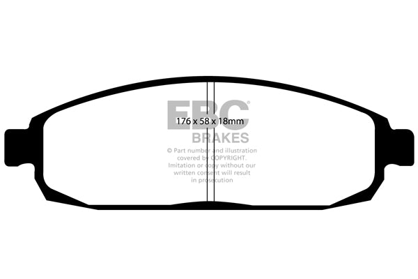 EBC Yellowstuff Front Brake Pads - DP41732R