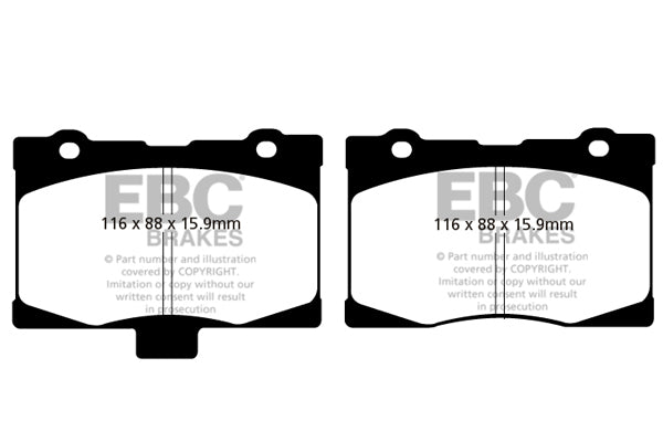 EBC Yellowstuff Front Brake Pads - DP41735R