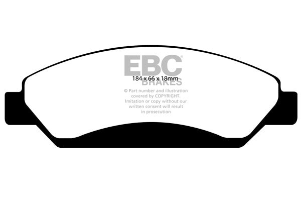 EBC Yellowstuff Front Brake Pads - DP41742R
