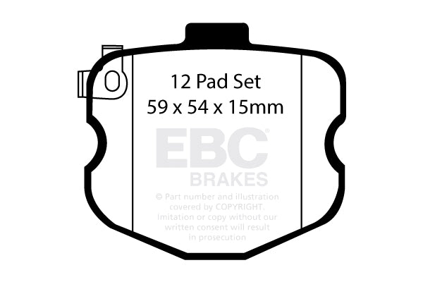 EBC Yellowstuff Front Brake Pads - DP41771/3R