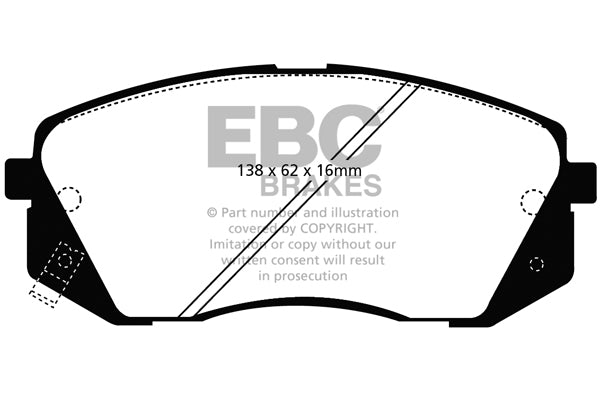 EBC Greenstuff Front Brake Pads - DP21809