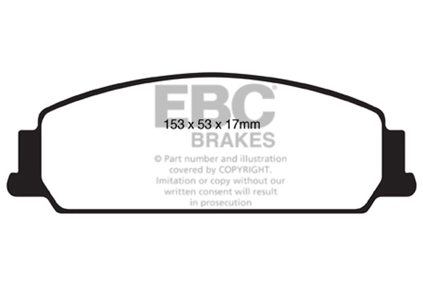 EBC Yellowstuff Front Brake Pads - DP41833R