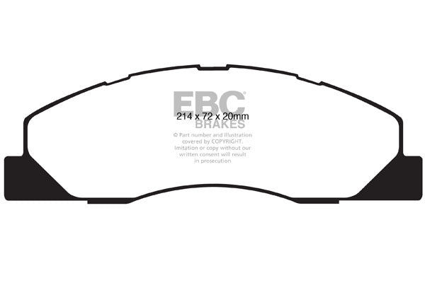 EBC Yellowstuff Front Brake Pads - DP41847R