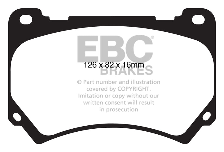 EBC Yellowstuff Front Brake Pads - DP41849R