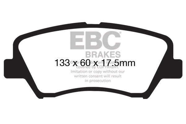 EBC Ultimax Front Brake Pads - DP1874