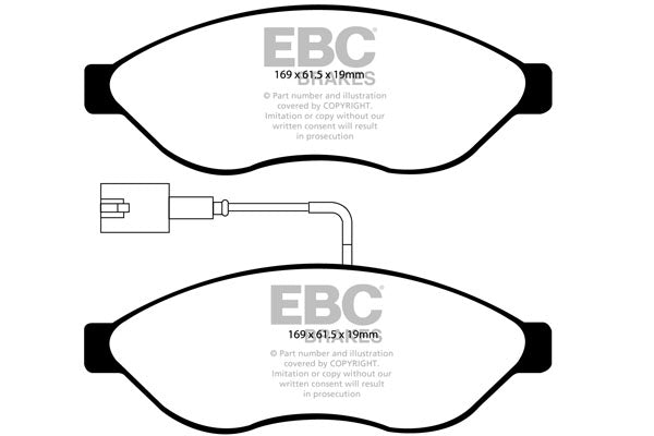 EBC Ultimax Front Brake Pads - DP1968/2