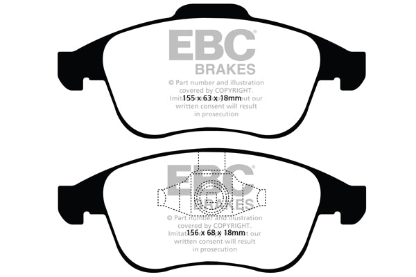 EBC Yellowstuff Front Brake Pads - DP41993R