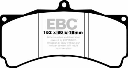 EBC Yellowstuff Front Brake Pads - DP4012R