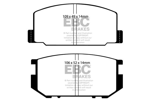 EBC Ultimax Front Brake Pads - DP532