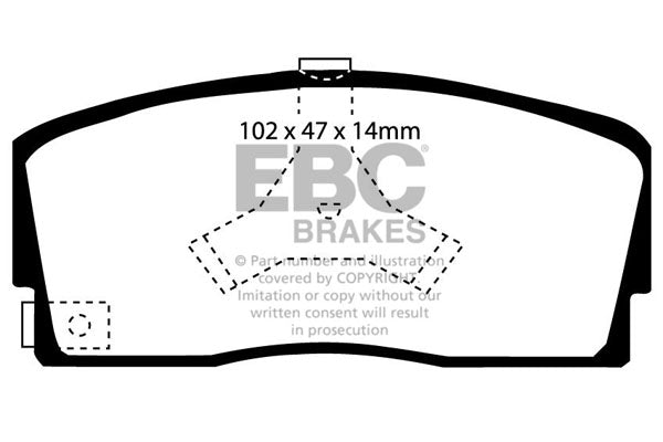 EBC Greenstuff Front Brake Pads - DP2765