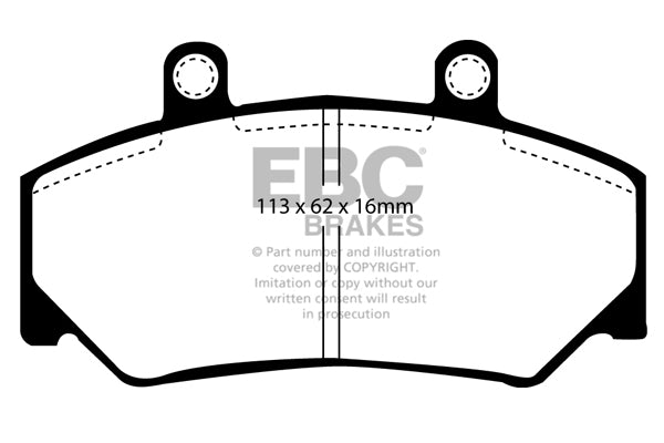 EBC Greenstuff Front Brake Pads - DP2800