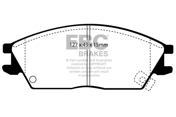 EBC Greenstuff Front Brake Pads - DP2803