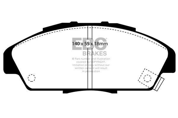 EBC Ultimax Front Brake Pads - DP818