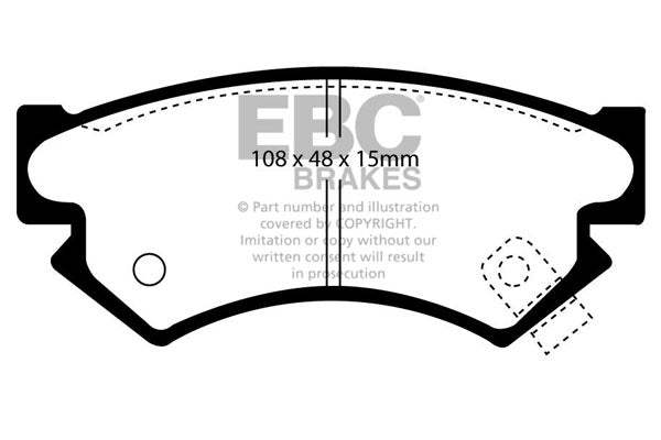 EBC Ultimax Front Brake Pads - DP822