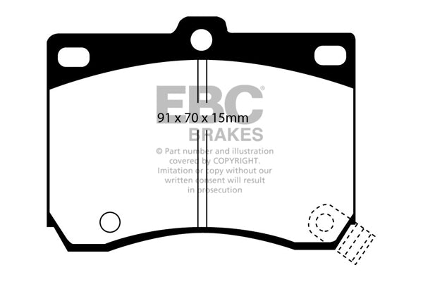EBC Greenstuff Front Brake Pads - DP2824
