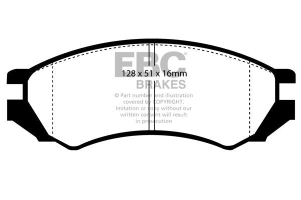 EBC Redstuff Front Brake Pads - DP3839C