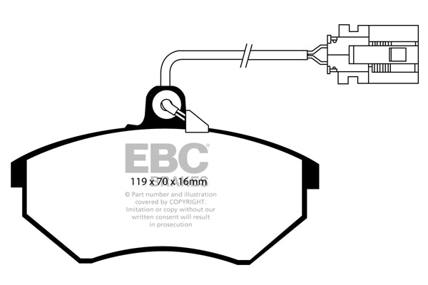 EBC Ultimax Front Brake Pads - DP841/3
