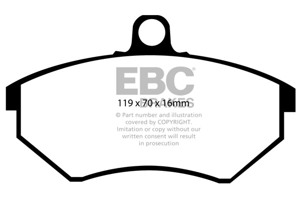 EBC Yellowstuff Front Brake Pads - DP4841R