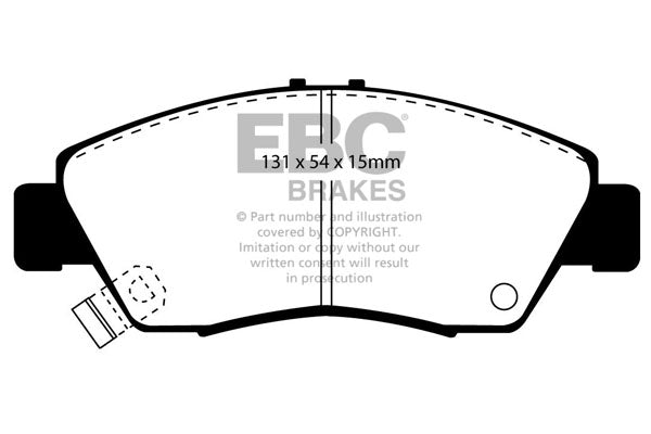 EBC Yellowstuff Front Brake Pads - DP4890R