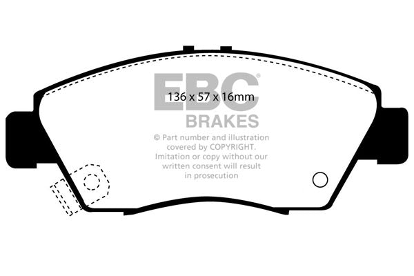 EBC Yellowstuff Front Brake Pads - DP4891R
