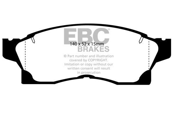 EBC Greenstuff Front Brake Pads - DP2936