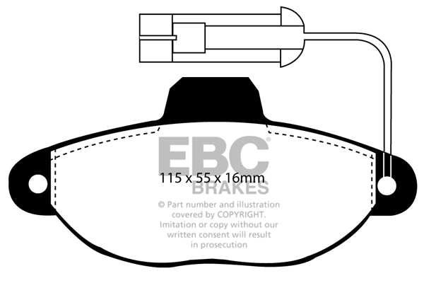 EBC Greenstuff Front Brake Pads - DP2945