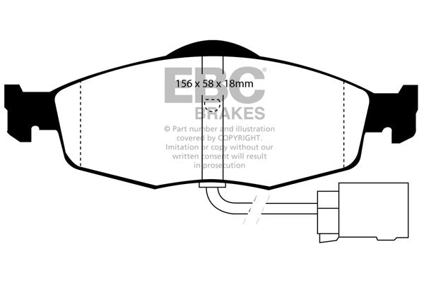 EBC Yellowstuff Front Brake Pads - DP4955R