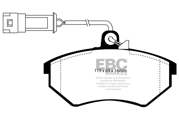 EBC Greenstuff Front Brake Pads - DP2982/2