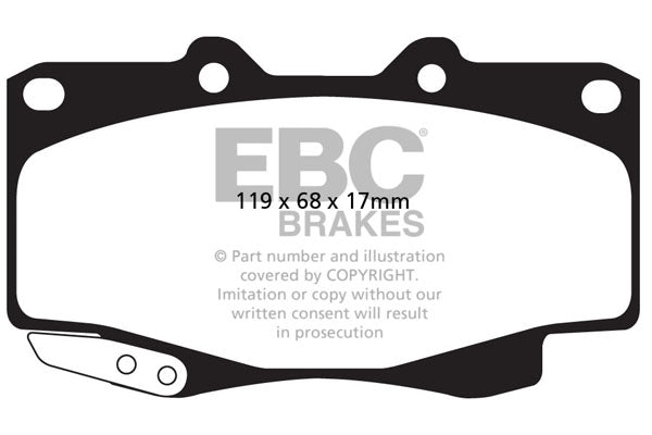 EBC Yellowstuff Front Brake Pads - DP42005R