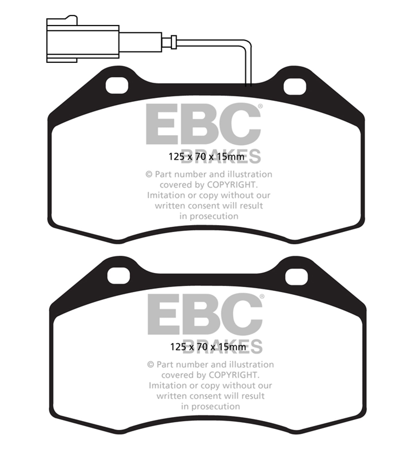 EBC Yellowstuff Front Brake Pads - DP42021R