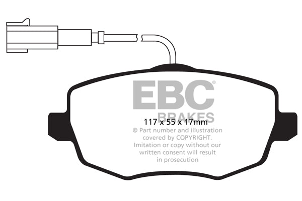 EBC Ultimax Front Brake Pads - DPX2044