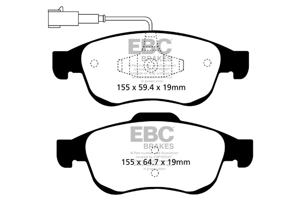EBC Yellowstuff Front Brake Pads - DP42078R