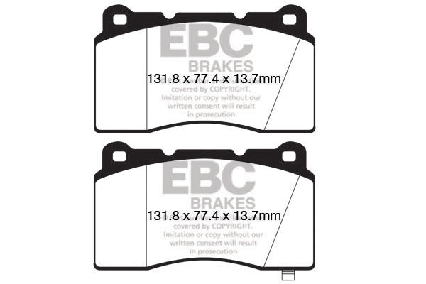 EBC Yellowstuff Front Brake Pads - DP42147R