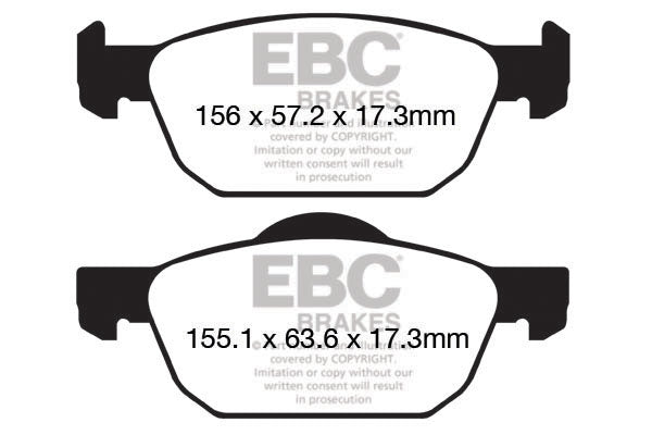 EBC Yellowstuff Front Brake Pads - DP42154R