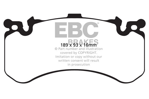 EBC Yellowstuff Front Brake Pads - DP42158R