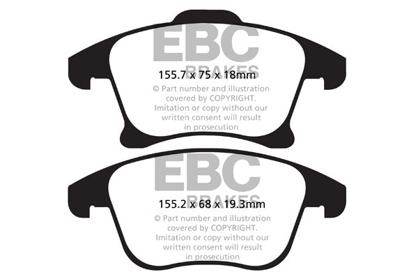 EBC Yellowstuff Front Brake Pads - DP42159R