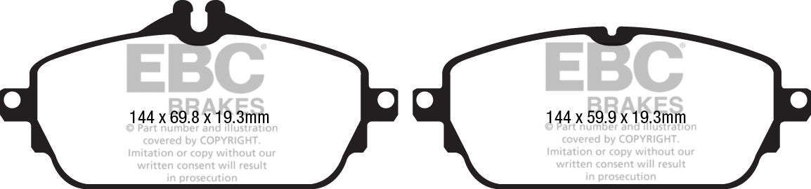 EBC Yellowstuff Front Brake Pads - DP42208R