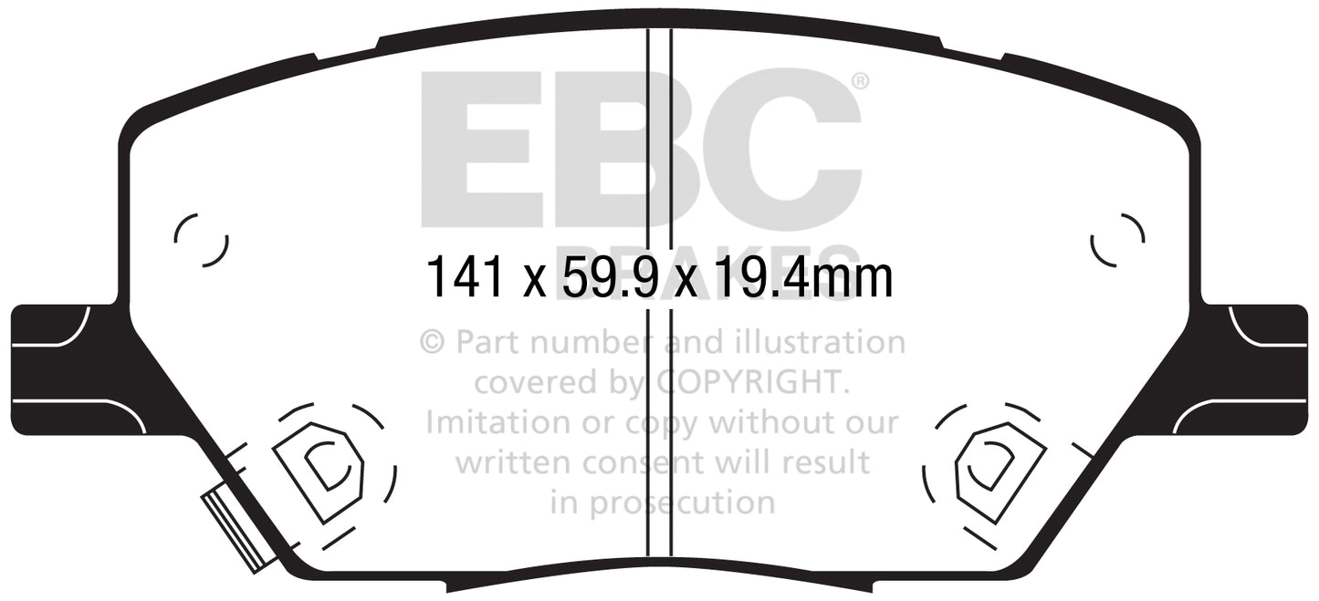EBC Greenstuff Front Brake Pads - DP22239