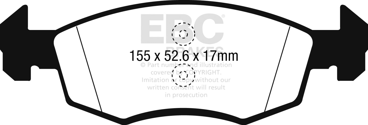 EBC Yellowstuff Front Brake Pads - DP42241R