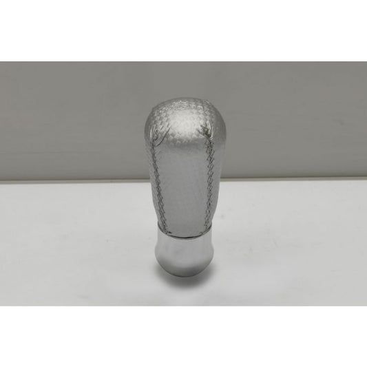 Personal Drop Link Gear Knob - Inox Silver Leather