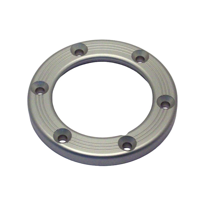 Nardi Classic Steering Wheel Trim Ring - Anodised Silver with Screw holes