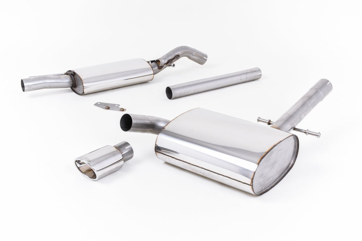 Milltek Resonated Cat Back Exhaust Polished Tip for VW Corrado VR6 (92-95)